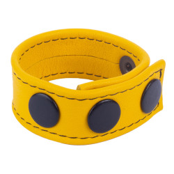 The Red Cockring en cuir Cocky Jaune